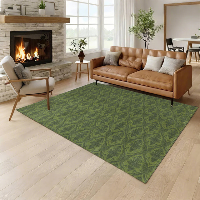 living-room-enterway-baroque-green-rug