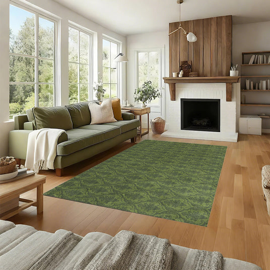 living-room-enterway-baroque-green-rug