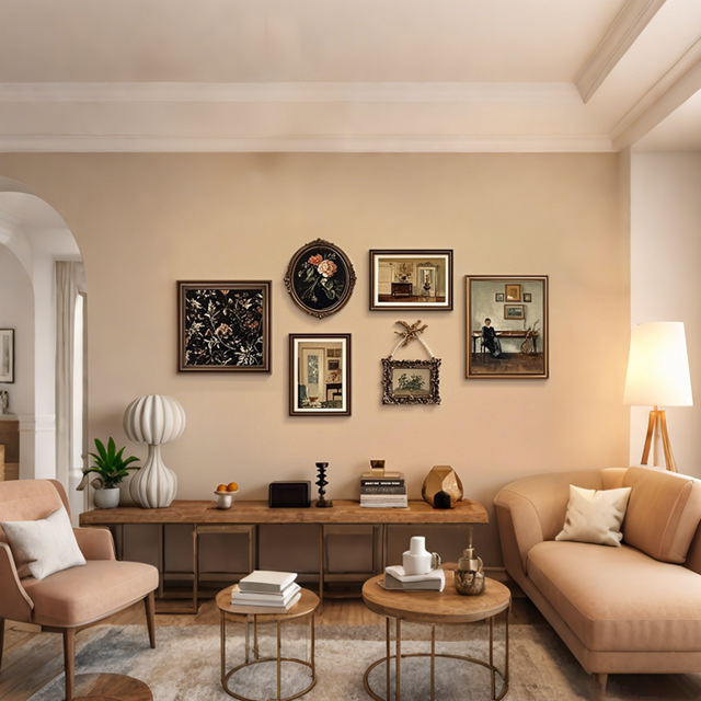 living-room-wall-hanging-picture-frame