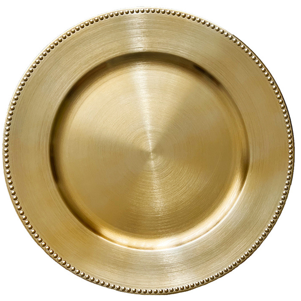 luxury gold round decorative tray details
