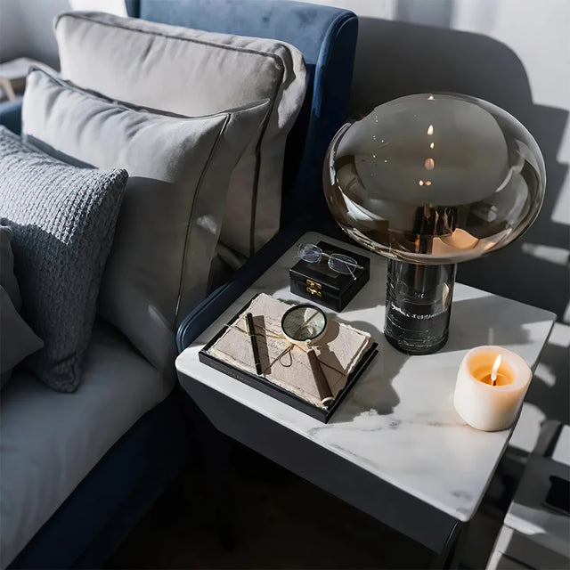 magnifying glass on the coffee table