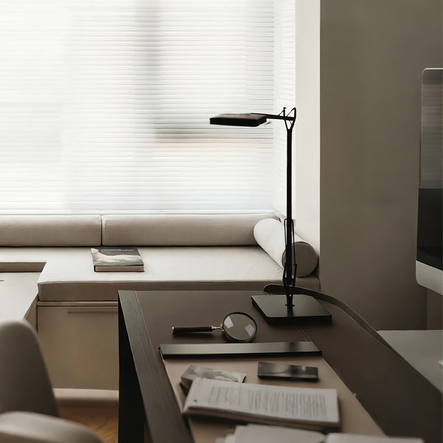 magnifying glass on the desk