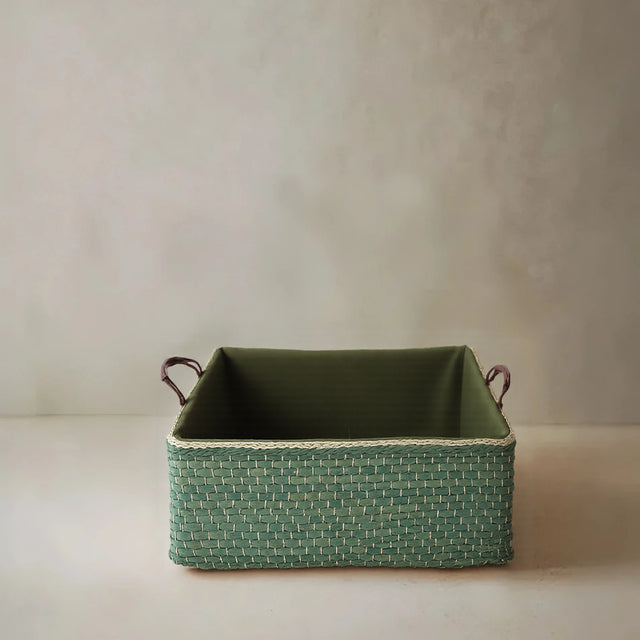 medium wicker storage basket