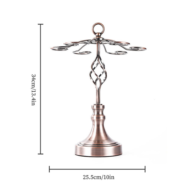 metal hanging wine glass rack with 6 hooks size chart