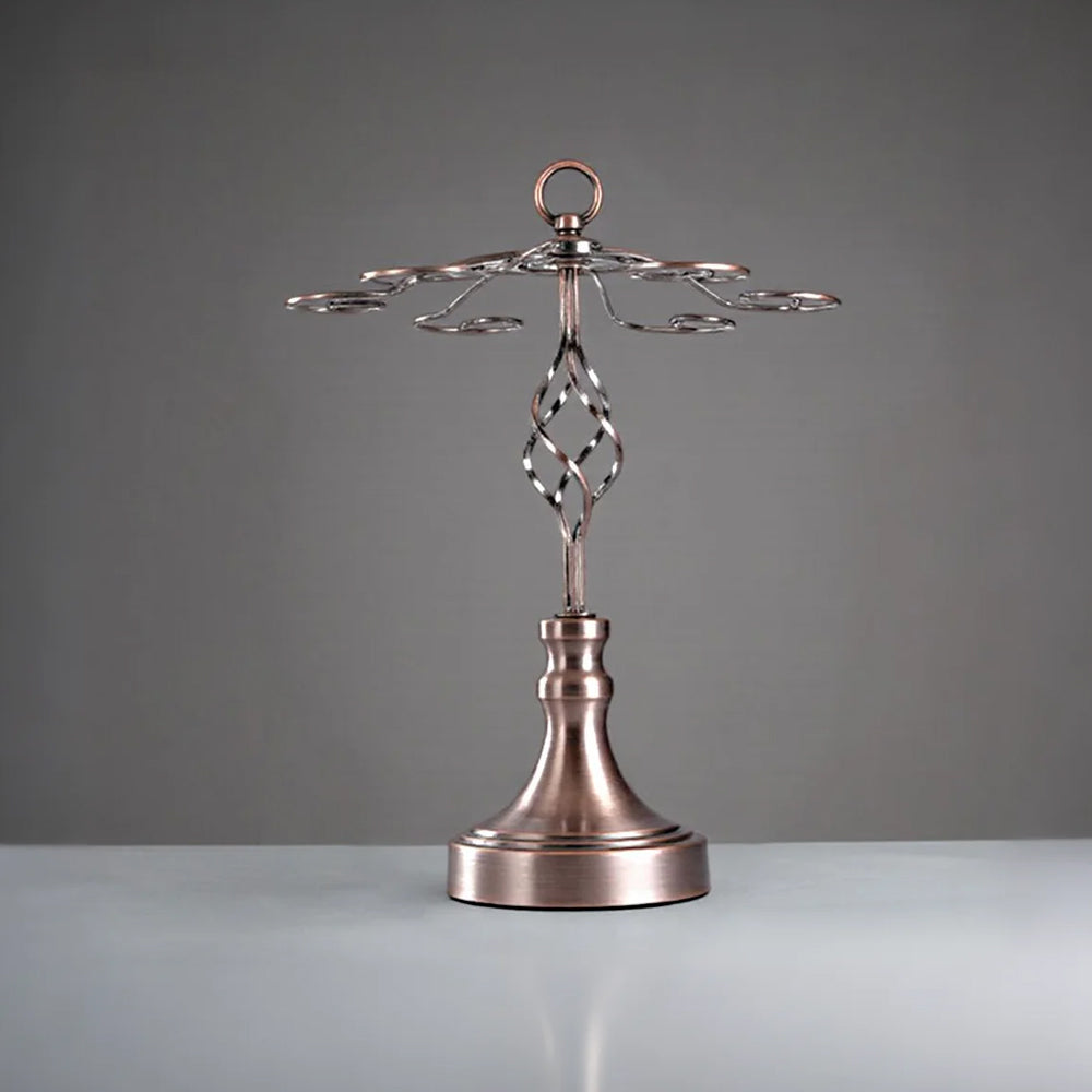 metal hanging wine glass rack with 6 hooks