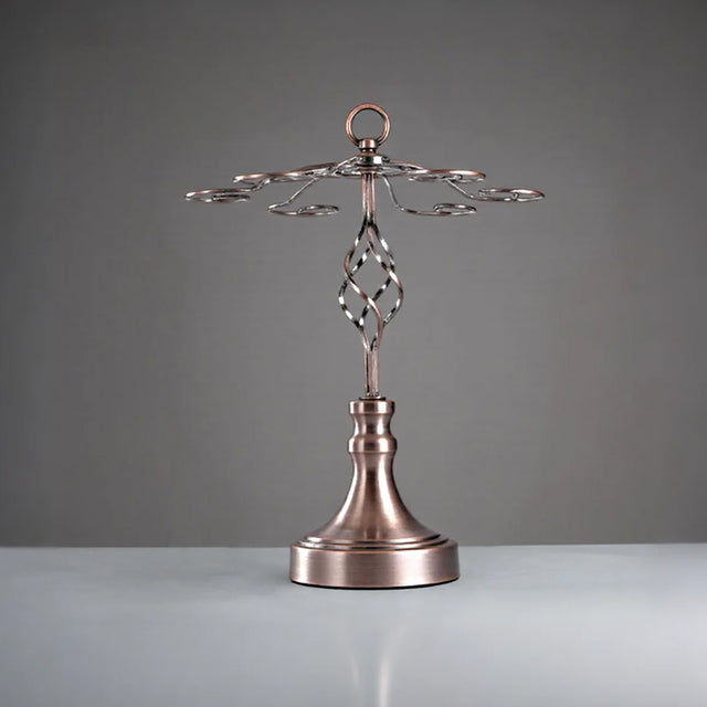 metal hanging wine glass rack with 6 hooks