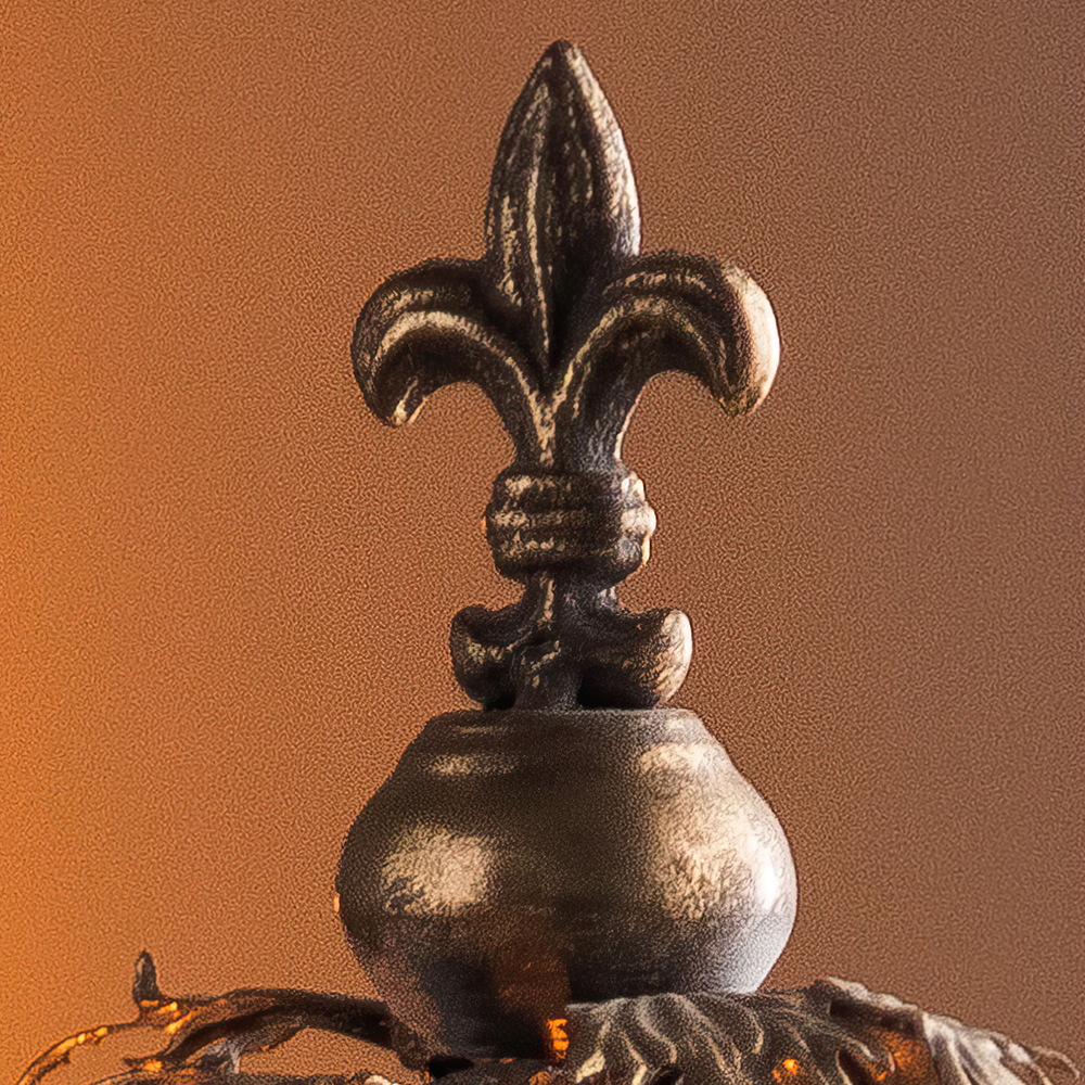 metal pillar candle holder details