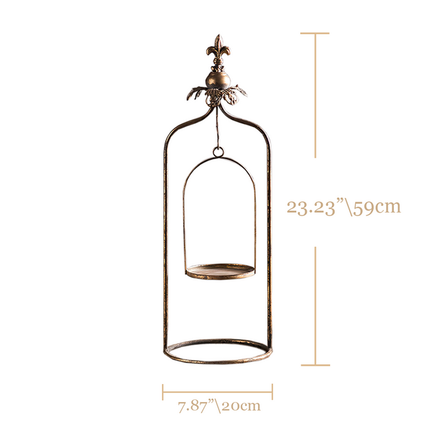 metal pillar candle holder size chart