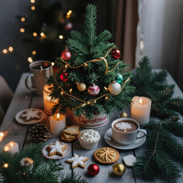 mini aluminum tea storage canister on dining table