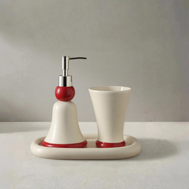 minimalist ceramic bathroom set