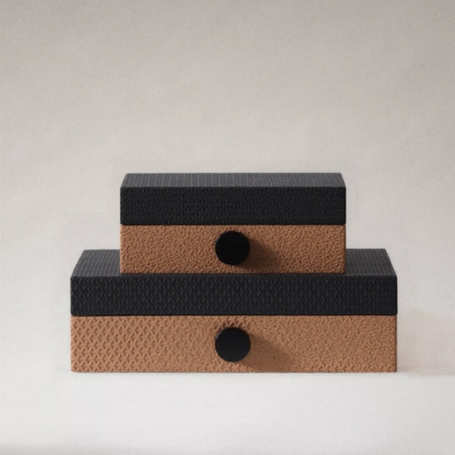 minimalist windmill patterned decorative storage box set