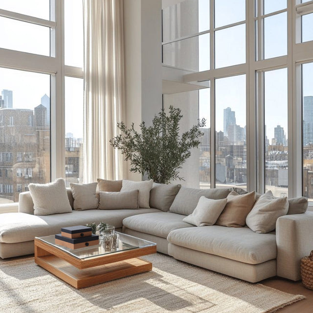 minimalist windmill patterned decorative storage box set in the living room