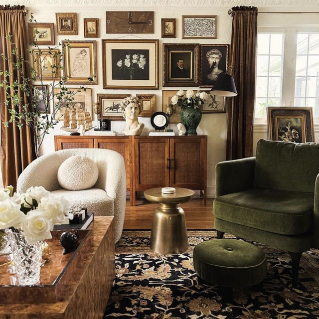 minimalist wooden rectangular digital wall clock in the living room