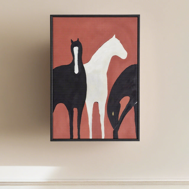 modern horse canvas art print