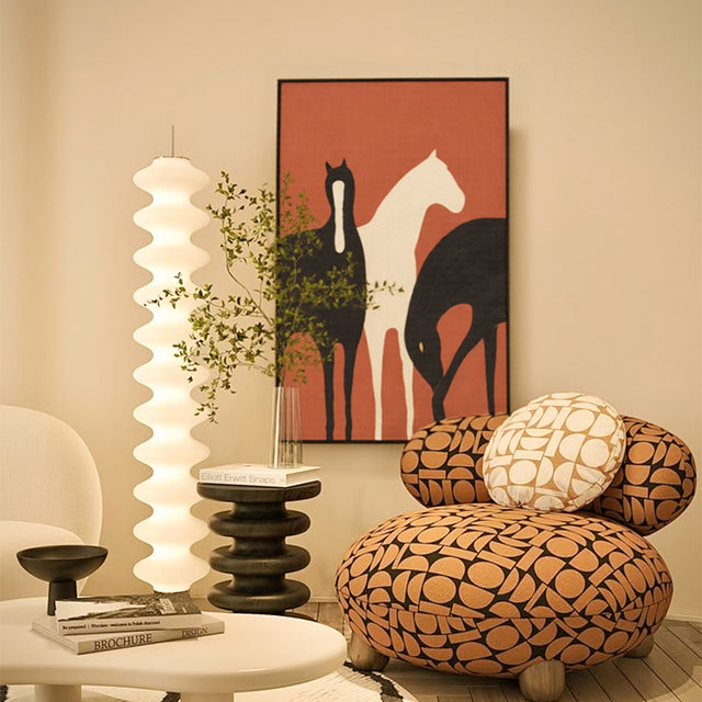 modern horse canvas art print as wall decor