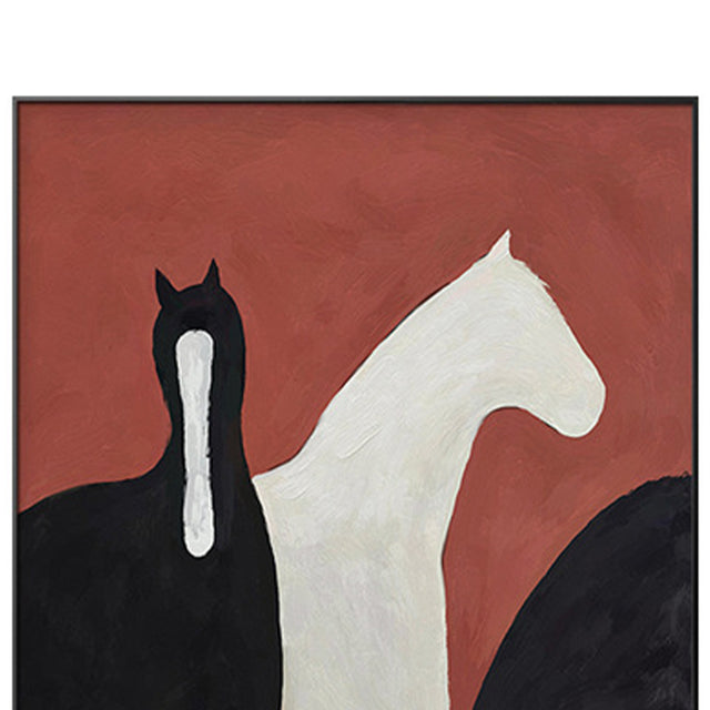 modern horse canvas art print