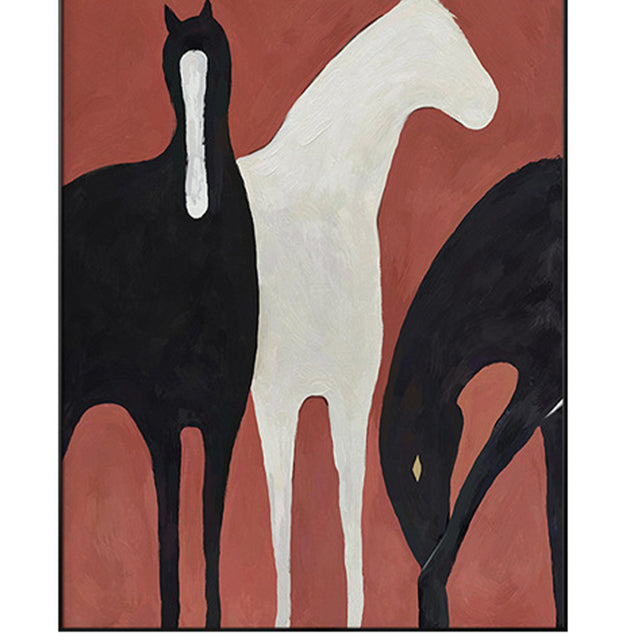 modern horse canvas art print