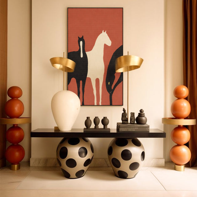 modern horse canvas art print hang on wall