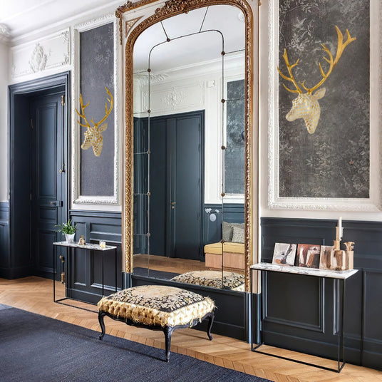 modern luxury deer head wall art as wall decor