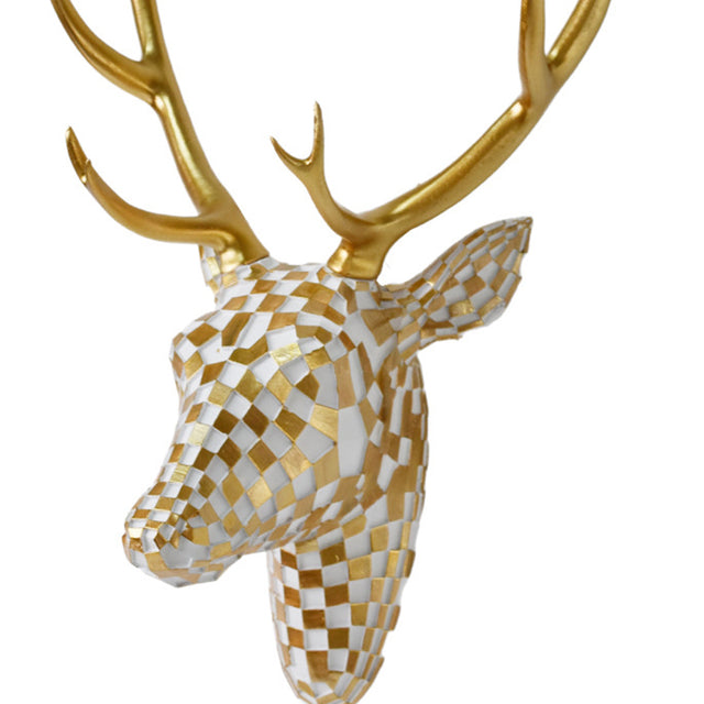 modern luxury deer head wall art details