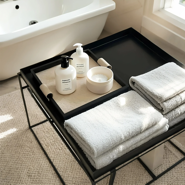 modern-luxury-woven-leather-and-wooden-square-tray-with-handles-scene-071501