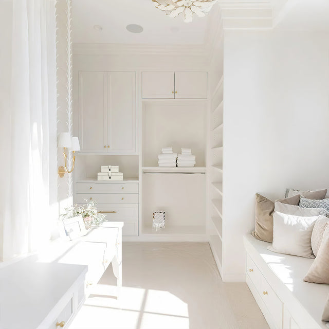 modern minimalist horsehair white leather decorative storage box in the storage room