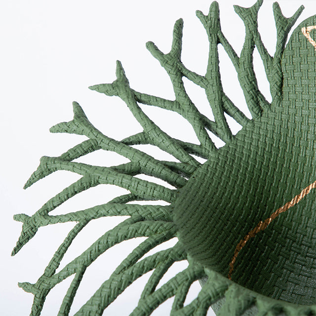 modern minimalist resin fruit bowl details