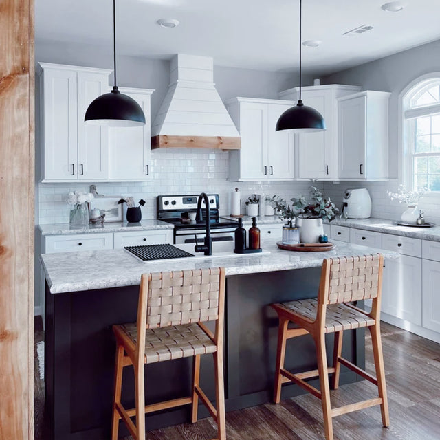 modern minimalist round crystal storage jar in kitchen