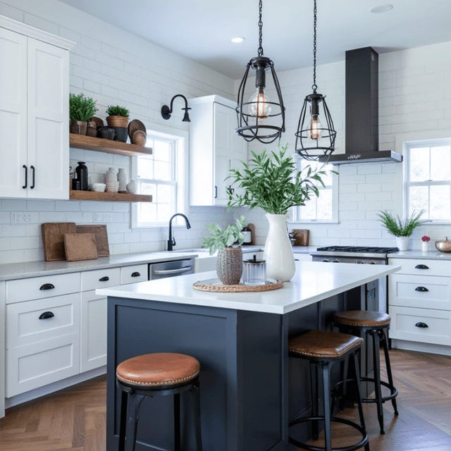 modern minimalist round crystal storage jar in kitchen