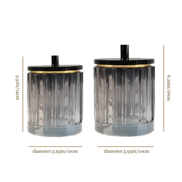 modern minimalist round crystal storage jar size chart