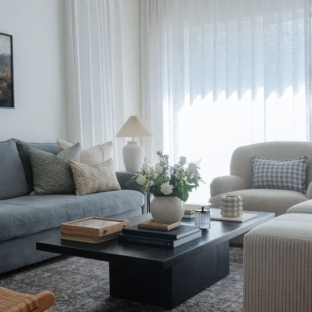 modern minimalist round crystal storage jar tea table
