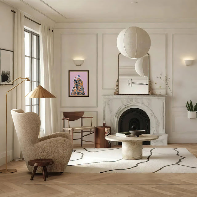 morandi canvas wall decorative painting in the living room