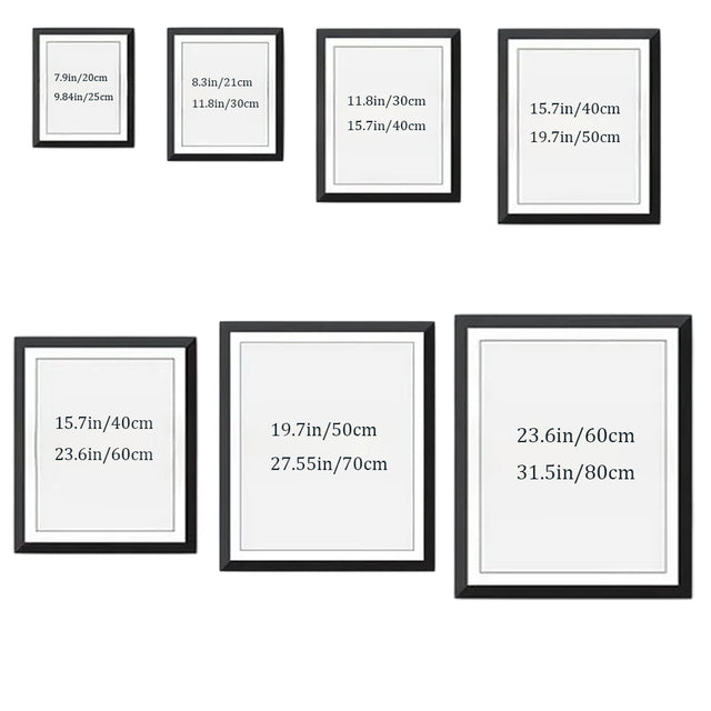 morandi canvas wall decorative painting size chart