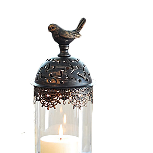 moroccan style ironwork perfumed candle holder details