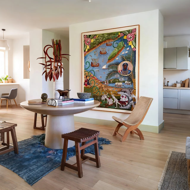 napkin holder on the coffee table