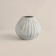 off white ceramic flower vase