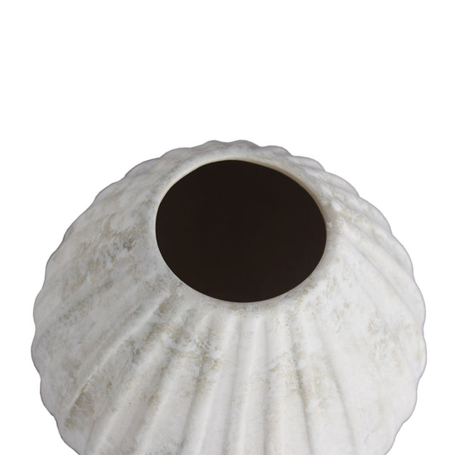 off white ceramic flower vase details