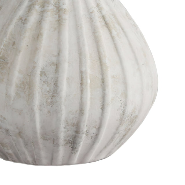 off white ceramic flower vase details