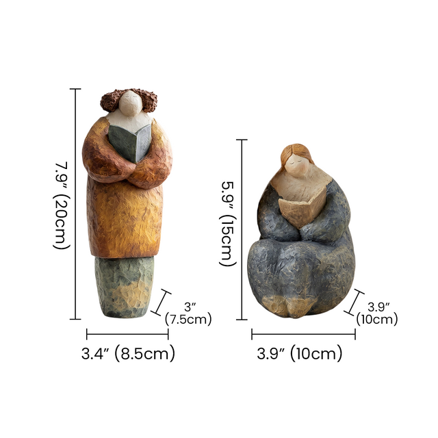 pebble figurine size chart