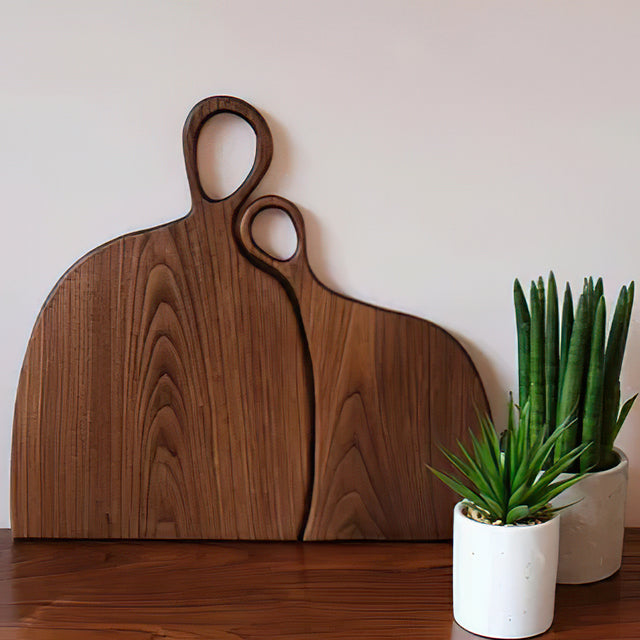 premium black walnut couple's cutting boards details