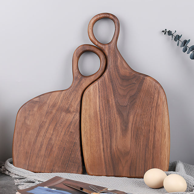 premium black walnut couple's cutting boards details