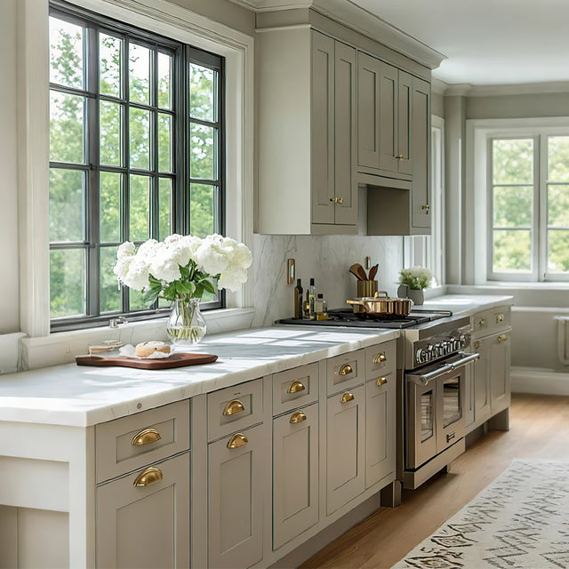 premium black walnut couple's cutting boards in the kitchen