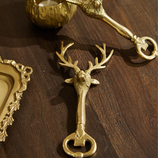 rabbit-shaped brass decorative bottle opener