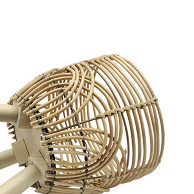 rattan plant stand detail