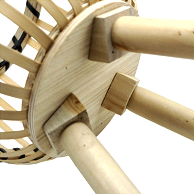 rattan plant stand detail