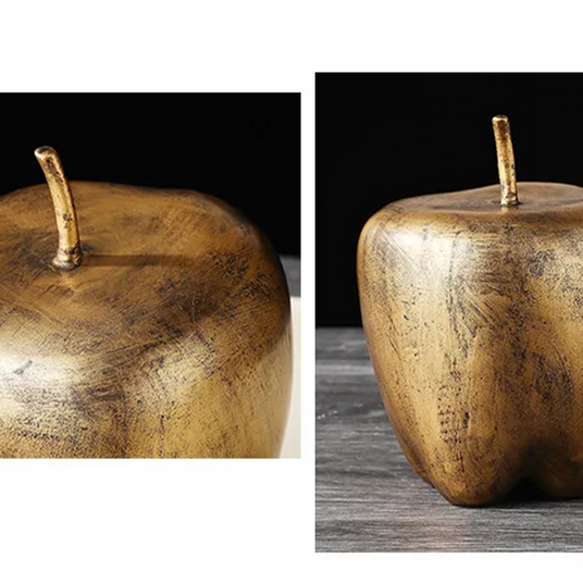 resin apple shaped decorative ornament details