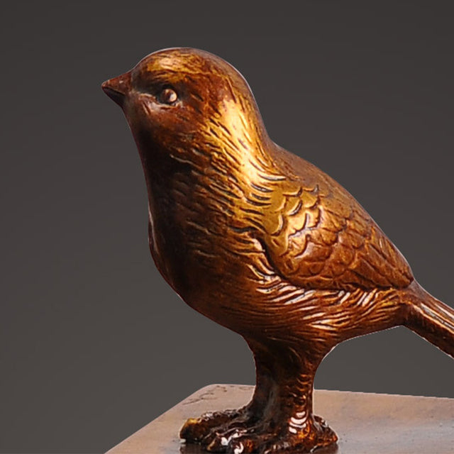 resin bronze decorative vintage birds books bookends details