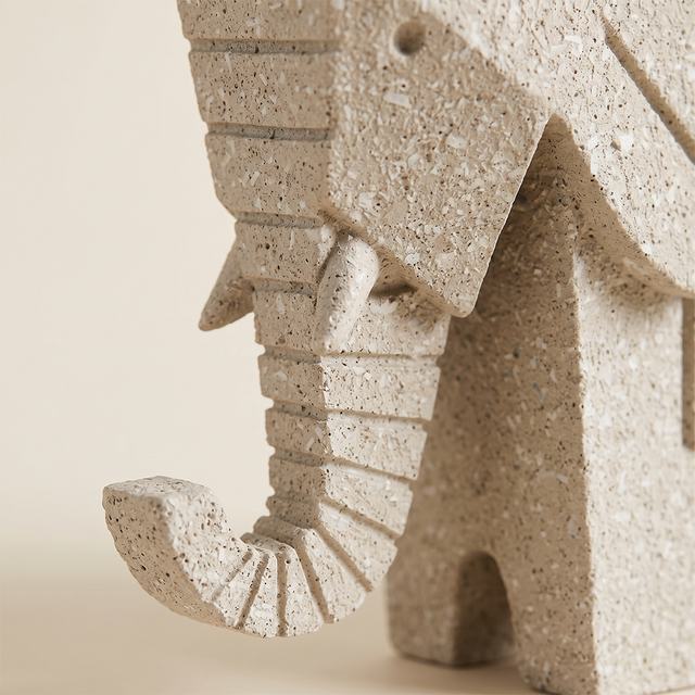 resin elephant trunk detail close up