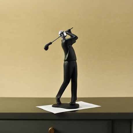 resin golfer decorative ornament