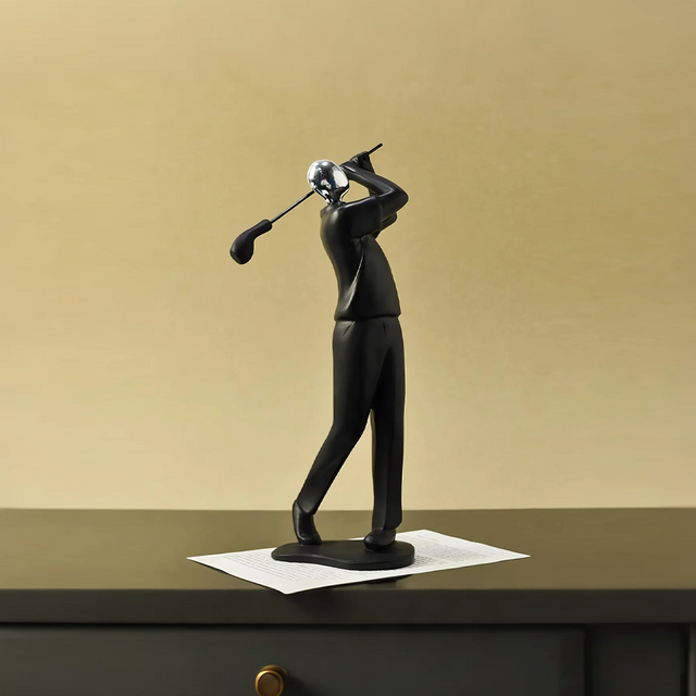 resin golfer decorative ornament